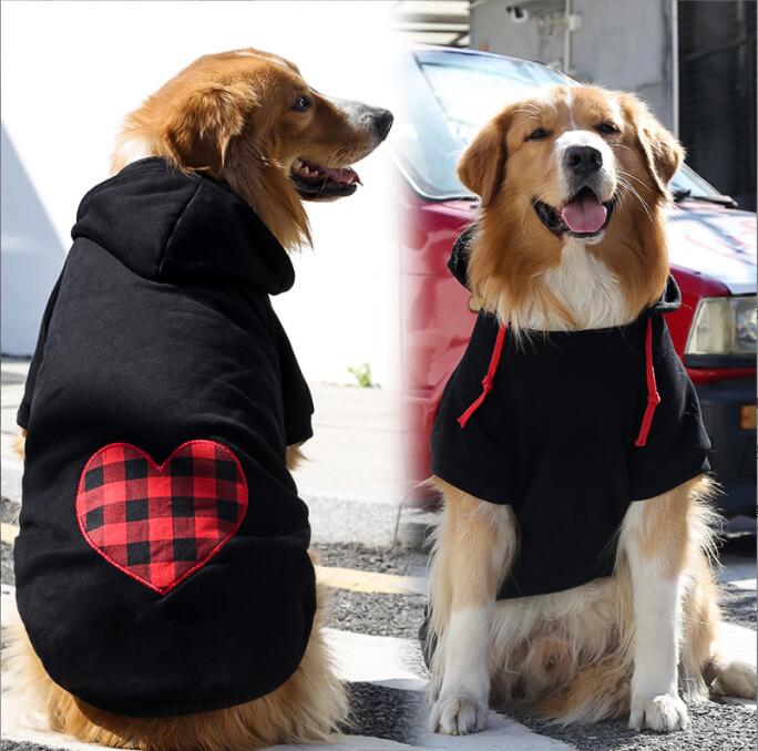 秋冬 犬 ペット服 秋冬 犬服 中型 大型犬 tシャツ 柴犬 秋田犬 中大型犬 犬洋服 コート フード付き ドッグウェア 暖かい 保温 防寒 脱毛保護 お散歩お出かけ服