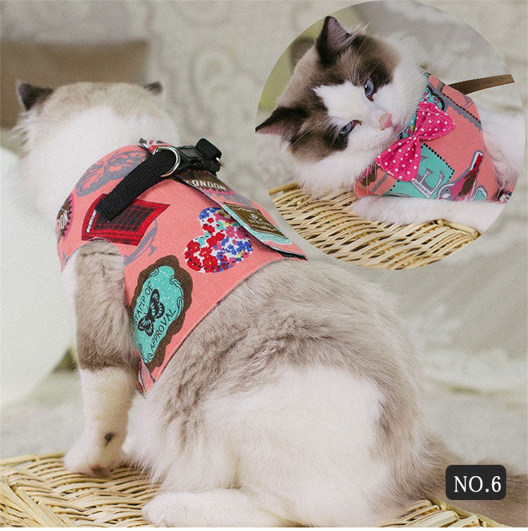 ペット用品猫用ハーネス＆リードのセット S M L