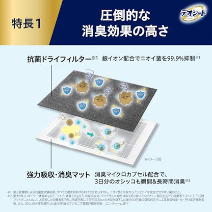 デオシート消臭ラボ 強力吸収・消臭マット レギュラー 10枚 [トイレシステム マット]