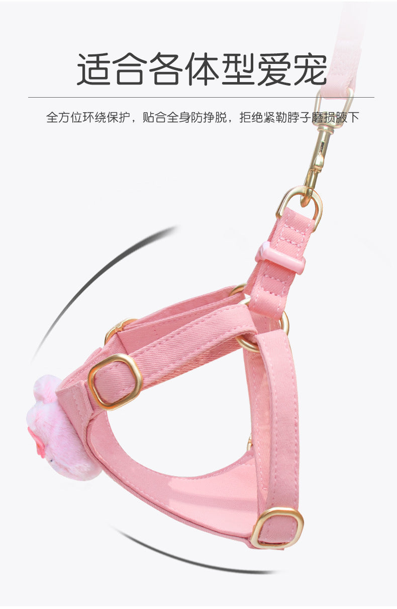 おしゃれ 犬用 ペット用品 ネコ用ハーネス 犬用ハーネス 86 お散歩 簡単装着 ハーネスリードセット 猫用 2点セット 犬 小型犬 中型犬 リーシュ 胴輪 ハーネス お出かけ リード ペットハーネス