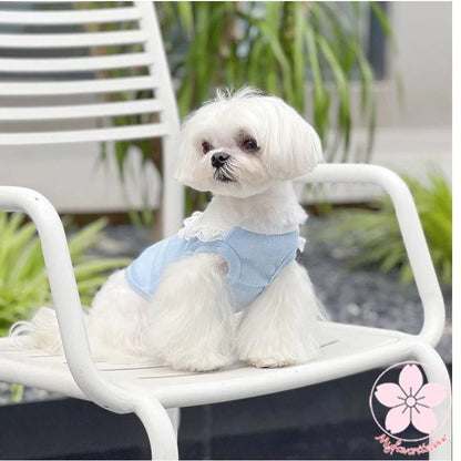 超目玉新品 ペット 服 安い 犬 春 夏 秋 フリル レース タンクトップ かわいい ハイブランド 猫 ドッグウエア