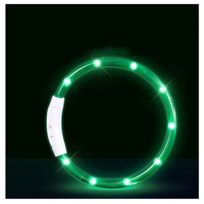 光る首輪 犬用 点灯 led USB充電式 LED光る首輪 LEDライト首輪 散歩 防水 軽量 猫 ワンちゃんの安全対策 サイズ調整可 発光首輪 事故防止 ペット用 小型犬 中型犬 母の日 S M L