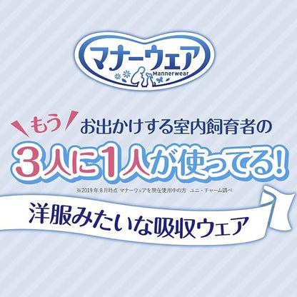 <a href="https://www.qoo10.jp/gmkt.inc/Search/brand.aspx?brandno=18151" target="_blank" class="title_brand" id="btn_brand" title="ユニ・チャーム">ユニ・チャーム</a>まとめ商品8枚+25枚ペット専用ウェットティッシュ付き マナーウェア 男の子 SSSS オムツ 超小型犬 子犬用 最小サイズ 4枚x2コ(ブルー)