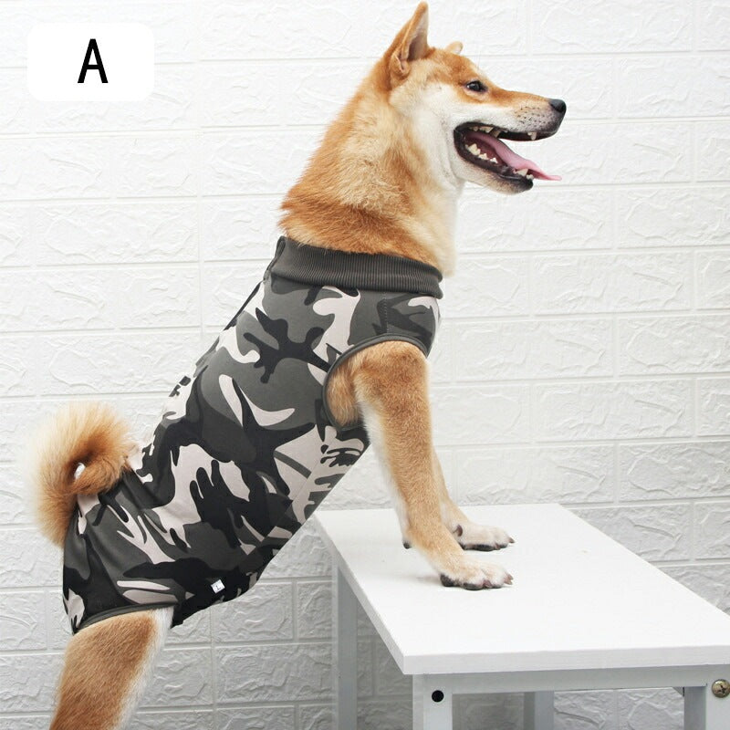 タイムセール術後服 犬用 服 術後ウェア 保護服 ボタンタイプ 犬介護服 不妊手術 オス去勢 傷口保護 皮膚保護 避妊 傷舐め防止 雄雌兼用 小型犬 中型犬 (L-3XL)術後服 犬用