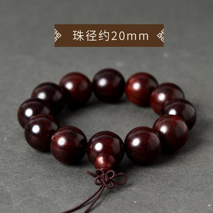 精品小叶紫檀文玩手串高密金星血檀108木质佛珠单圈工艺品批发