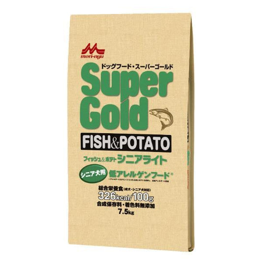 森乳サンワールド Supergold フィッシュ&ポテト シニアライト 7.5kg