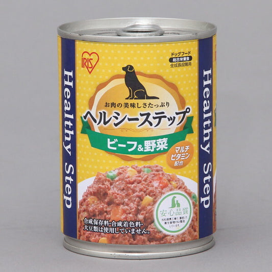<a href="https://www.qoo10.jp/gmkt.inc/Search/brand.aspx?brandno=49458" target="_blank" class="title_brand" id="btn_brand" title="アイリスオーヤマ">アイリスオーヤマ</a>P-HLC-BV ヘルシーステップ ドッグフード (ビーフ&野菜 375g)
