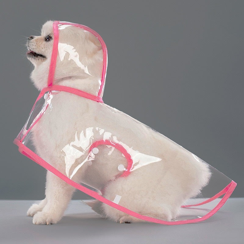 人気ペットマッキントッシュ透明犬マッキントッシュ防水防風ペット服大型犬
