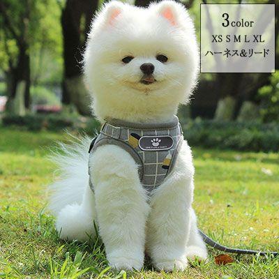 新商品プロモーション，数量限定 ペット用 犬用 ハーネスとリードの２点セット 型ハーネス＆リード ペットグッズ 犬用品 マジックテープとバックルで開閉 着脱簡単 XS S Mペット用 犬用