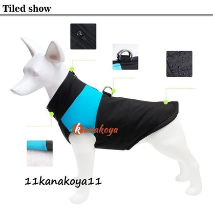 犬服 中綿ベスト ドッグウェア 犬の服 ペット服 ベスト 中綿 ジャケット アウター 背開き ダウン風 暖かい 冬 冬用 冬服 秋冬 裏起毛 あったか