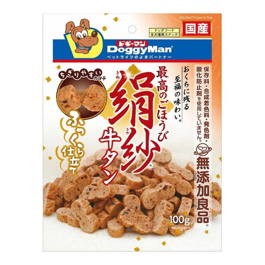 <a href="https://www.qoo10.jp/gmkt.inc/Search/brand.aspx?brandno=25753" target="_blank" class="title_brand" id="btn_brand" title="ドギーマン">ドギーマン</a>絹紗 牛タン 100g