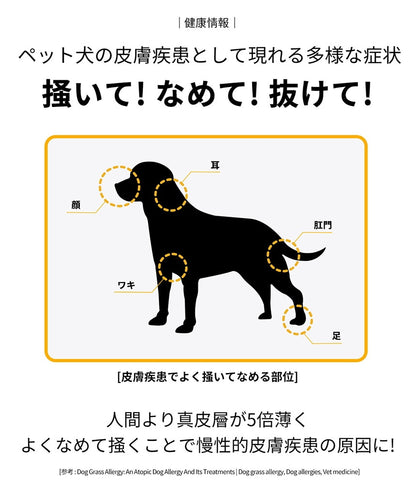 <a href="https://www.qoo10.jp/gmkt.inc/Search/brand.aspx?brandno=120824" target="_blank" class="title_brand" id="btn_brand" title="ドクターバイ">ドクターバイ</a>[公式] スキン＆コート 犬 皮膚 サプリメント 毛 保湿 皮膚炎 痒み止め 指間炎 日本特許成分「AF-343」 30本 (240g)