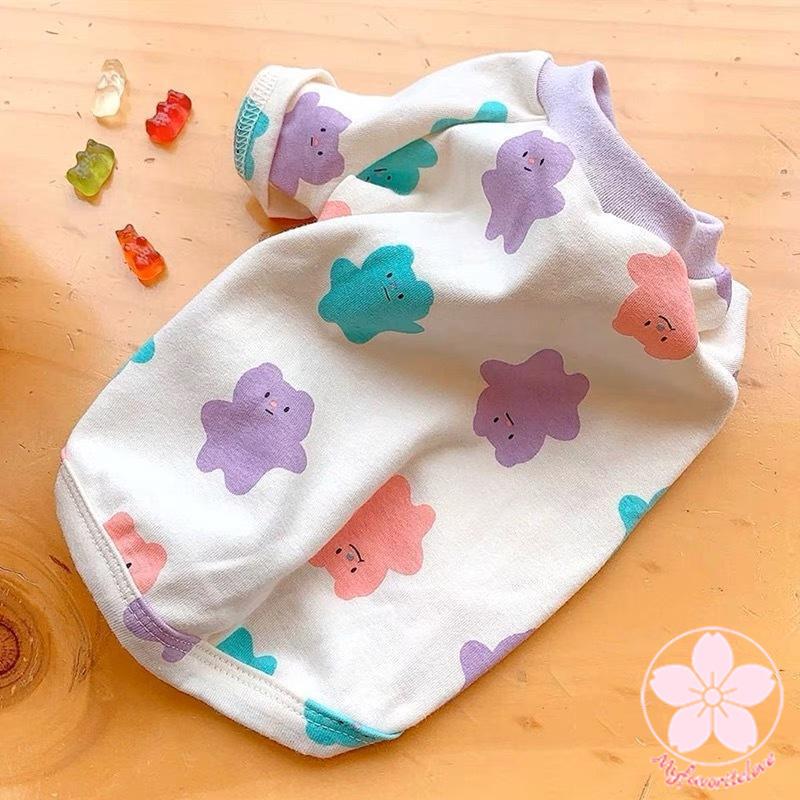 人気商品超目玉 ペット 服 安い 犬 春 夏 秋 Tシャツ くま 柄 かわいい 可愛い ハイブランド 猫 ドッグウェア