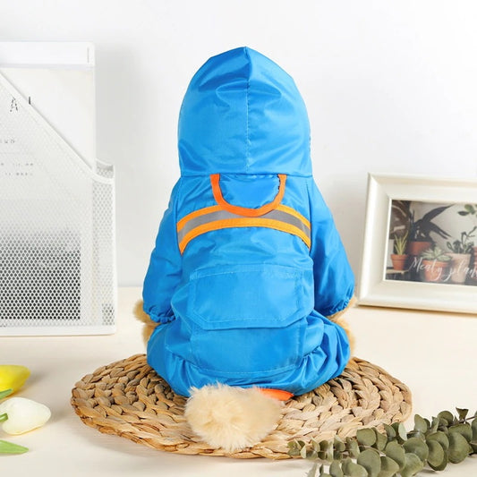 レインウェア 犬服 犬 ペットレインコート/雨具 反射テープ付き ドッグウェア レイングッズ 梅雨対策 梅雨 散歩 旅行 お出かけ 犬の服 ペット用品