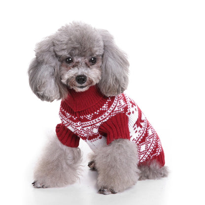 2023年新作入荷　ペット服 犬　服　Tシャツ ドッグウェア犬セーターペットクリスマスセーターニットハイネックペット服セーター犬セーター