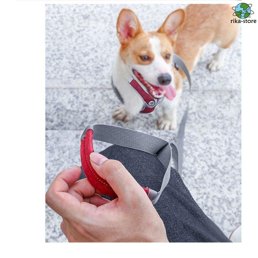 リード 大型犬 反射素材 中型犬 ハーネス リフレクター付き サイズ調整可 負担軽減 2点セット 衝撃緩和 通気性 丈夫 小型犬 かっこいい 頑丈 犬用