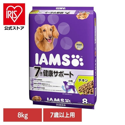 <a href="https://www.qoo10.jp/gmkt.inc/Search/brand.aspx?brandno=22351" target="_blank" class="title_brand" id="btn_brand" title="アイムス">アイムス</a>ドッグフード IAMS アイムス 7歳以上用 健康サポート チキン 小粒 8kg ID431 マースジャパンリミテッド
