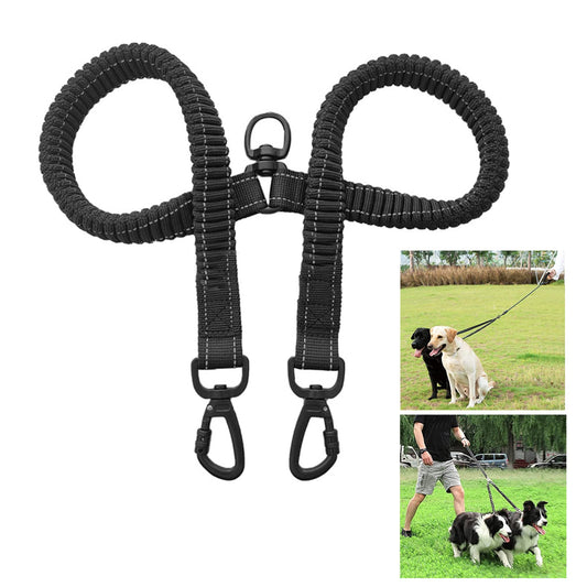 新作セールVOOPH 犬 リード 大型犬 中型犬 小型犬 伸縮リード 犬用リード ペット用品 犬リード 2頭引きリード 多頭飼い ロングリード 犬のリード 訓練リード ブラック2025年