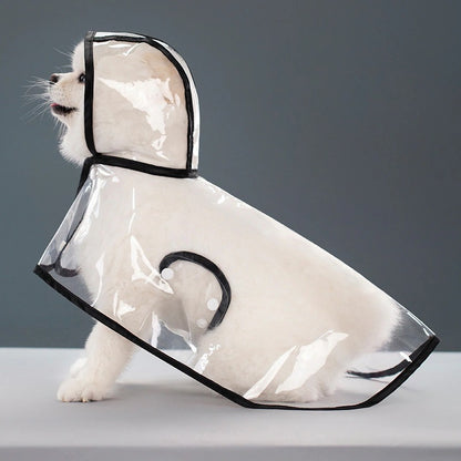 人気ペット用品犬マッキントッシュテディ中小犬新透明レインポンチョ