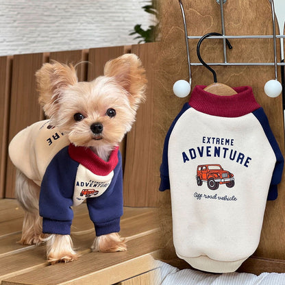 ペット 猫 犬の服 秋と冬 シュナウザーの服 パッチワーク タイド スウェット テディ ビションフリーゼ 犬 服 犬の服 犬 洋服 犬の服夏 犬洋服