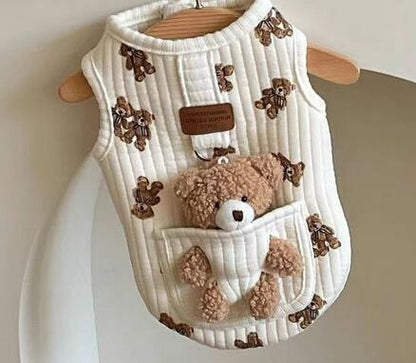 春と秋の犬服テディボーミペットのコキシナレビーベア秋服