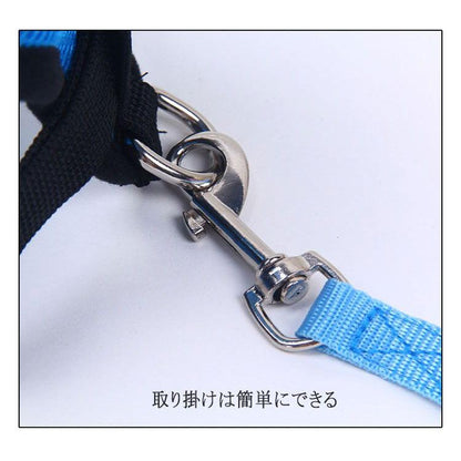 新商品プロモーション，数量限定 ペット用 犬用 ハーネスとリード２点セット 全８色 S M L XL ペット用品 型ハーネス（胴輪）＆リード（引き綱） ボディストレス軽減ペット用 犬用