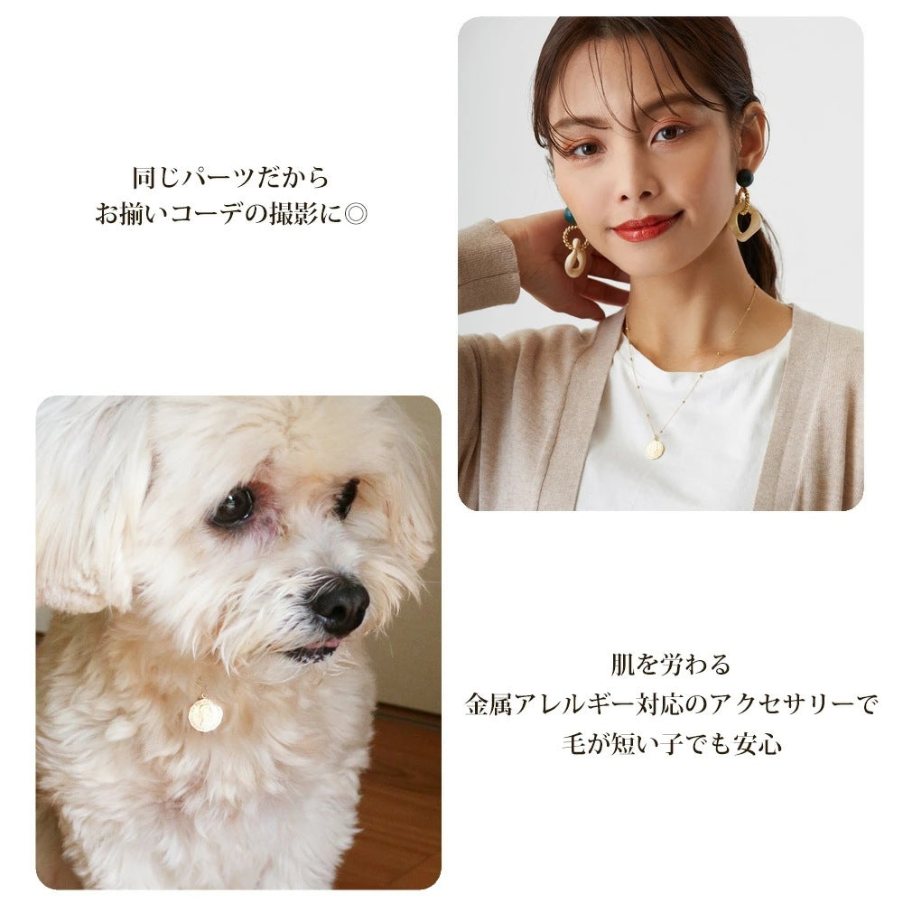 <a href="https://www.qoo10.jp/gmkt.inc/Search/brand.aspx?brandno=121124" target="_blank" class="title_brand" id="btn_brand" title="MELODY ACCESSORY">MELODY ACCESSORY</a>K18GP 送料無料 ドッグアクセサリー 犬用 ネックレス 首輪 チョーカー 犬 いぬ DOG ねこ 猫 ペット コイン シンプル 小型犬 中型犬 かわいい おしゃれ トイ