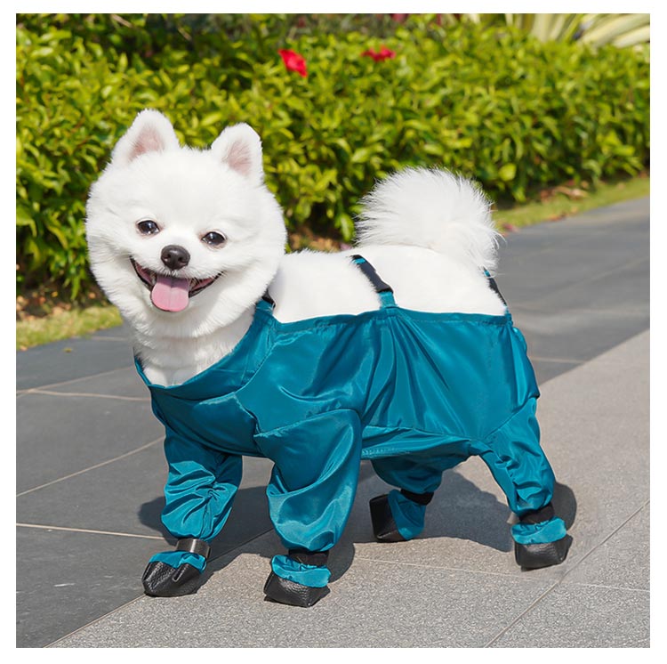 特売セール スペンダー付き犬用パンツ 犬 犬用レッグカバー レインパンツ 滑り止め 脱げない 調節可能 犬服 犬用レッグカバー 犬用シューズ サスペンダー付き 屋外四本足パンツ サスペンダー付き防水犬