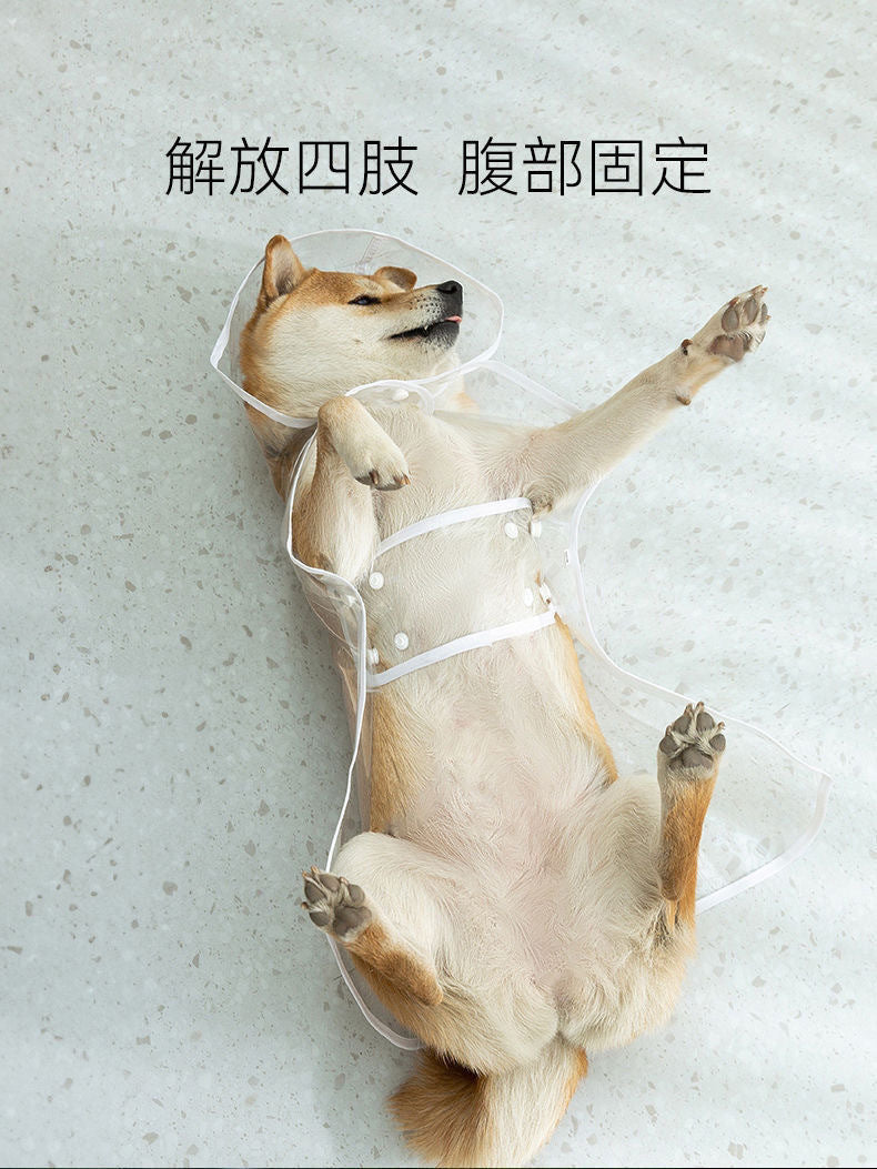 人気ペットマッキントッシュ透明犬マッキントッシュ防水防風ペット服大型犬