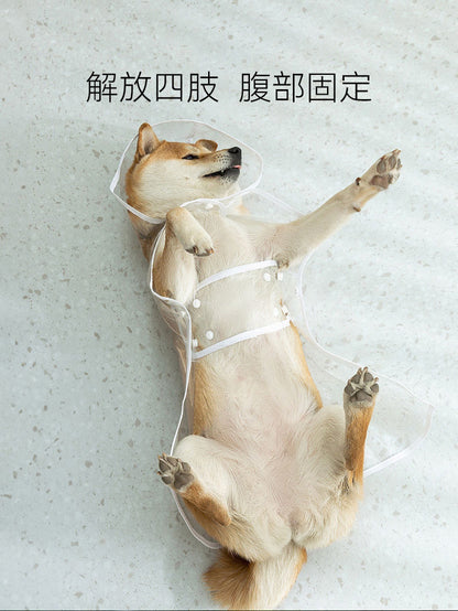 人気ペットマッキントッシュ透明犬マッキントッシュ防水防風ペット服大型犬