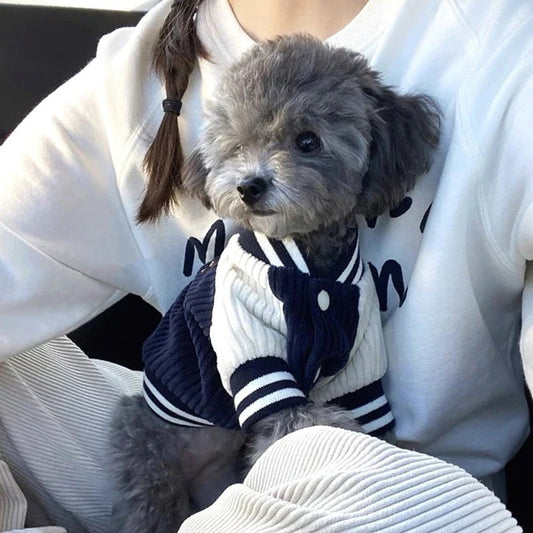 ペット服 犬の服 犬猫服 野球服 ジャケット テディビーベア ヨークシャー 小中型犬 服 快適 ペット用品 犬用品 散歩 防寒 秋冬服