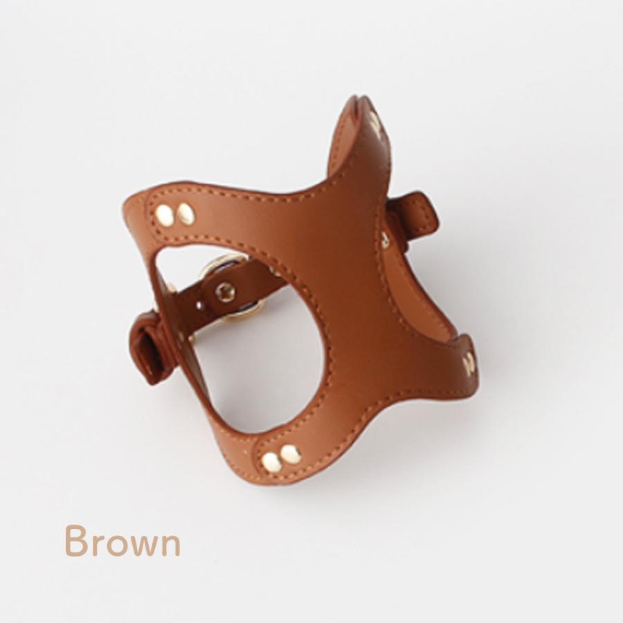 胴輪 PU レザー ハーネス ペット 八の字 小型犬 リード 犬 柔らかい おしゃれ ウォータープルーフ メガネ型 猫 中型犬
