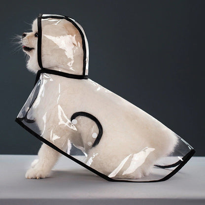 人気ペットマッキントッシュ透明犬マッキントッシュ防水防風ペット服大型犬