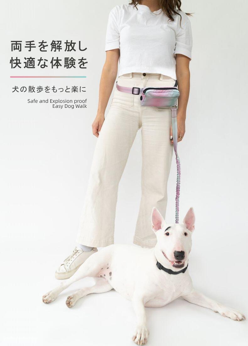 厳選素材多機能 スポーツバッグ リード 夜対応 反射材付き 犬 大型犬 中型犬用 いぬ 伸縮性 痛くない 幅広 安心 安全 軽い 柴犬 犬用首輪 プレゼント ギフト 愛犬用 ペット用品 反射光