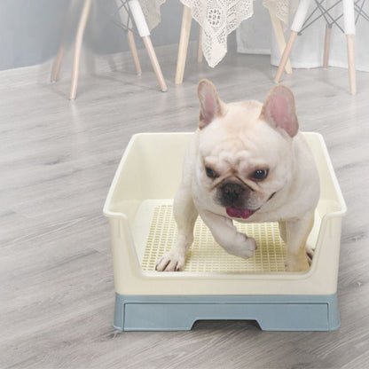 犬 トイレトレー ワイド トレーニング犬トイレ トイレ容器 トイレ本体 室内トイレ 立体柱付き 引き出しの設計 小型 飛び散り 防止 足上げ ゴールデンレトリバー 介護 老犬 トイレ犬 しつけ お掃除
