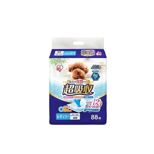 <a href="https://www.qoo10.jp/gmkt.inc/Search/brand.aspx?brandno=49458" target="_blank" class="title_brand" id="btn_brand" title="アイリスオーヤマ">アイリスオーヤマ</a>CPS-88 超吸収ペットシーツ レギュラー88枚 4個セット メーカー直送