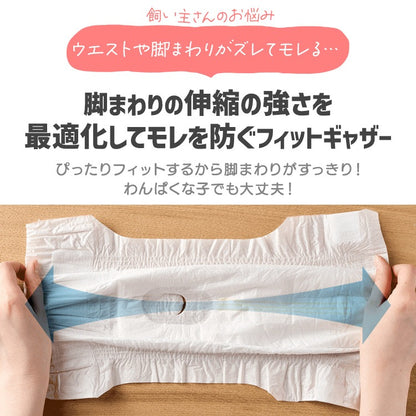 <a href="https://www.qoo10.jp/gmkt.inc/Search/brand.aspx?brandno=49458" target="_blank" class="title_brand" id="btn_brand" title="アイリスオーヤマ">アイリスオーヤマ</a>【公式】6袋まとめ買い／ ペットオムツ 最大4回分吸収 超小型犬 中型犬 ペット用 紙おむつ 猫 介護 粗相 生理 マナー PitaFit NPD * 送料無料