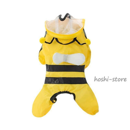 犬用レインコート イエロー レインコート いぬ イヌ ワンちゃん レインウェア 雨具 小型犬 中型犬 犬屋
