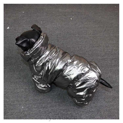 犬服 冬 ドッグウェア 中綿 裏ボア つなぎ カバーオール ダウン風ジャケット コート 保温 ペット服 小型犬 中型犬 犬の服 防寒 犬 服