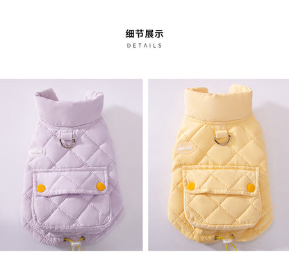 秋冬の犬服 テディボーミペットのコキシナレビーベア秋冬服 小型犬は猫のペットの保温服を牽引することができる