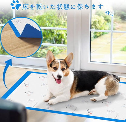 IDOLYFAN ペットシーツ 犬用 猫用 60×90cm 20枚入り 5層中厚手 防漏 超吸収 消臭 トイレトレーニング 中型・大型犬 うさぎ/ハムスター対応 屋内/介護/旅行用