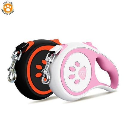 犬用リード ドッグリード ペットリード 伸縮リード 巻き取り式 ペット用品 中型犬 小型犬用 5M