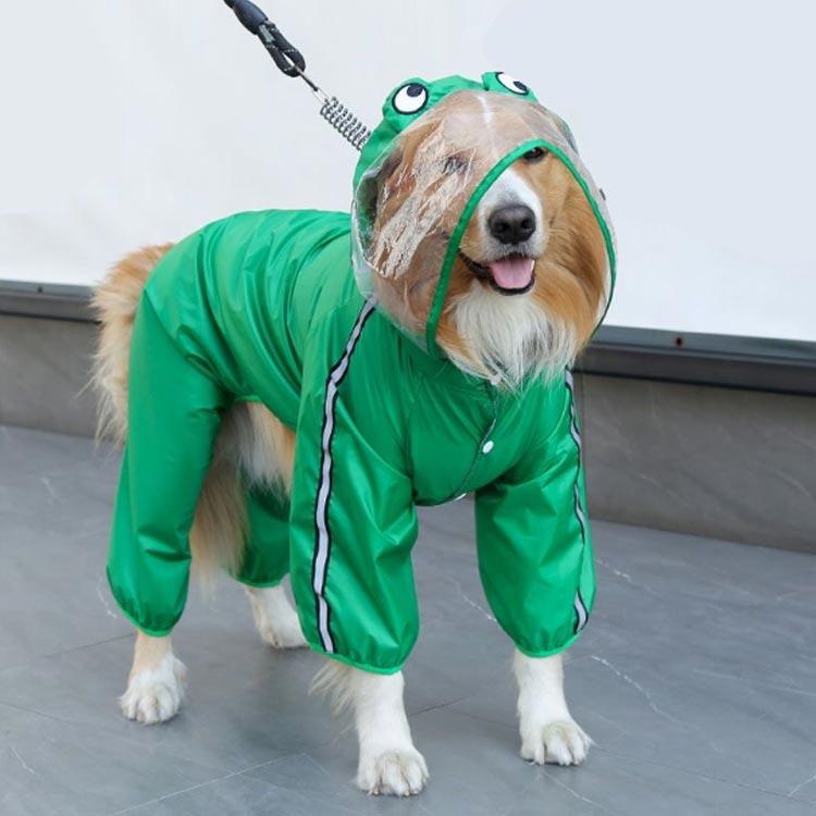 犬服 レインコート ドッグウェア 雨具 レインウェア ポンチョジャケット ペット服 ドッグ フード付き 反射テープ付き 雨の日 防水