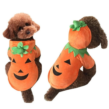 安い犬服 ハロウイン衣装 かぼちゃペット服 コスプレ衣装 カボチャ コスチューム 小型犬 猫服 撮影 コスチューム ペット用服 犬用 猫用 ワンチャン用 服 犬服 ドッグウェア お出かけ お散歩 品質