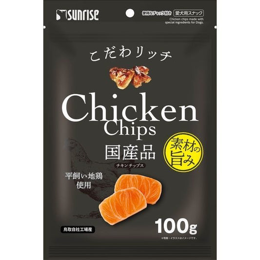 <a href="https://www.qoo10.jp/gmkt.inc/Search/brand.aspx?brandno=26472" target="_blank" class="title_brand" id="btn_brand" title="マルカン">マルカン</a>こだわリッチ チキンチップス 100g