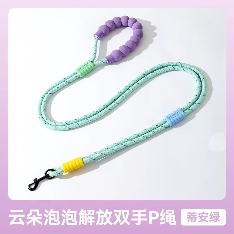 犬 リード ハーネス 紐 散歩紐 犬用デニムハーネス＆リード けん引ロープ ペット用品 s03