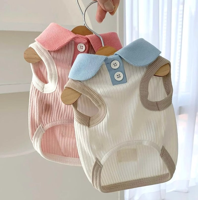 犬 洋服 カジュアルポロシャツ犬春夏服猫通気性ペット服