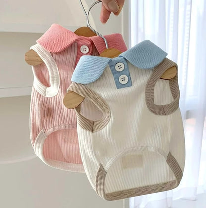 犬 洋服 カジュアルポロシャツ犬春夏服猫通気性ペット服