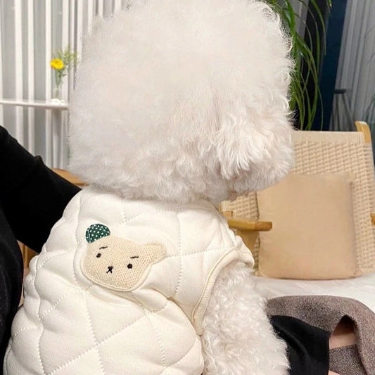 ペット服 犬の服 犬猫服 厚手 テディビーベア ヨークシャー 小中型犬 服 快適 ペット用品 犬用品 散歩 防寒 秋冬服