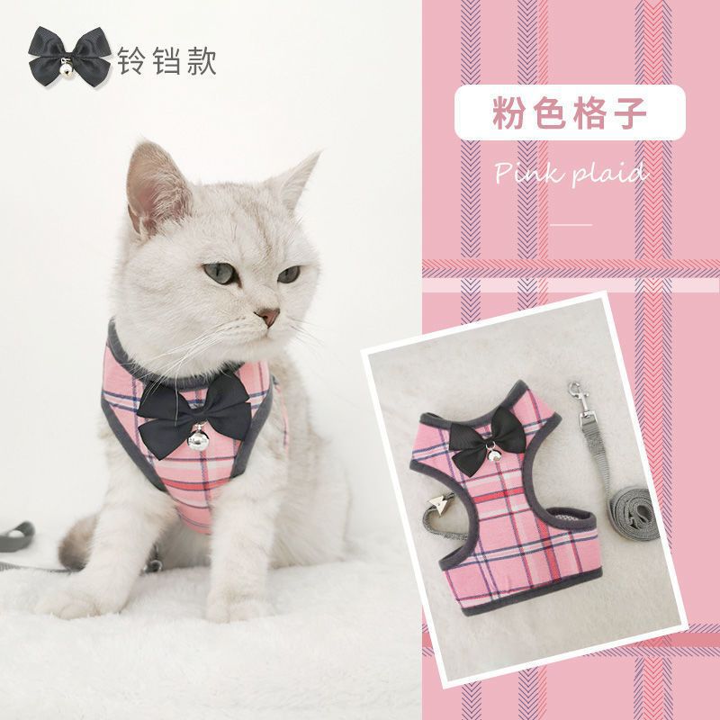 品質保証 ハーネス 犬 猫 おしゃれ ストライプ 簡単装着 かわいい 脱げない メッシュ 小型犬 中型犬 ネコ 胴輪 リードセット 散歩 リボン ペット ドッグ キャット 犬猫用